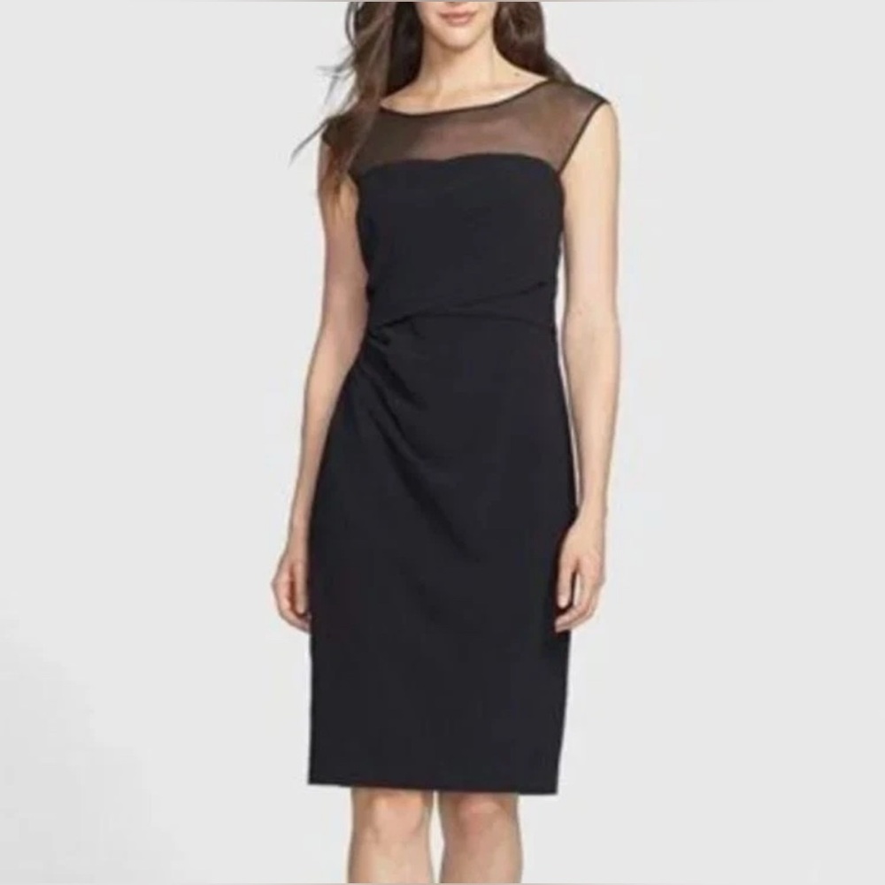 Vera Wang Black Midi Dress